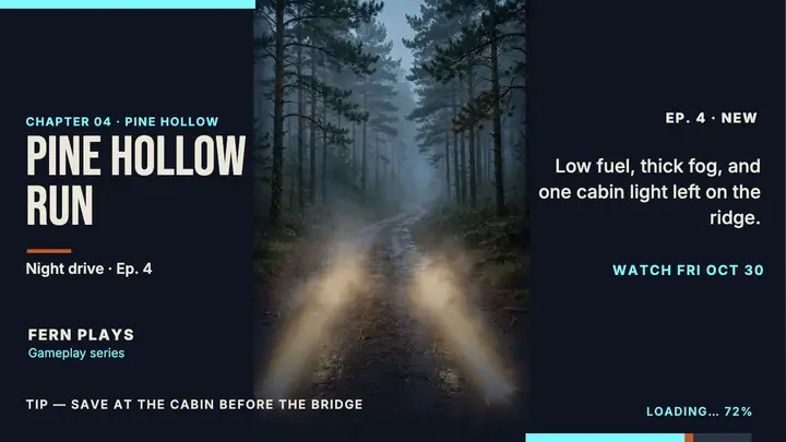 Pine Hollow Run gameplay loading thumbnail template