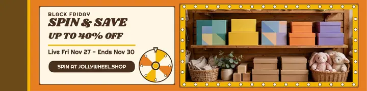Jollywheel Toys Black Friday wheel banner template