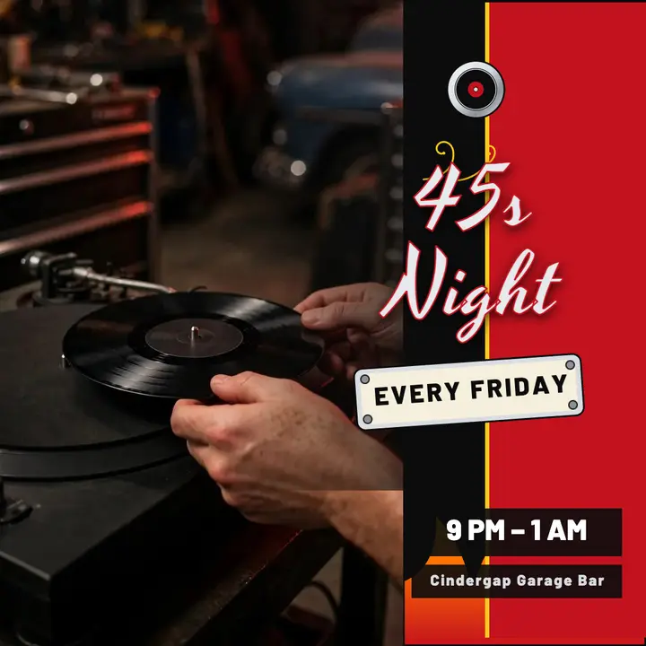 Cindergap 45s night hot-rod post: 45s dj night post template