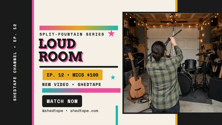 ShedTape garage recording gig thumbnail template