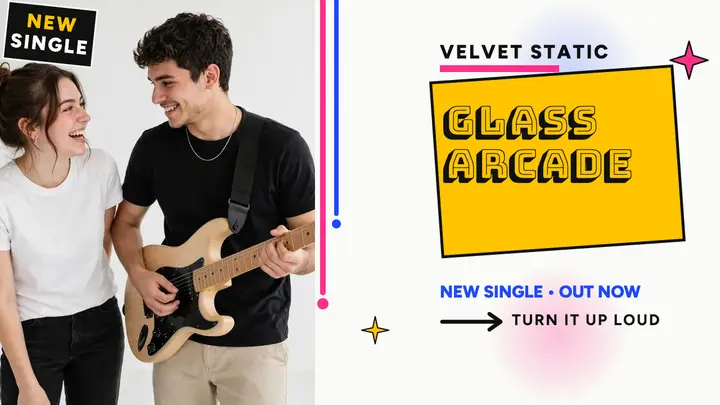 Velvet Static Glass Arcade spray thumbnail template