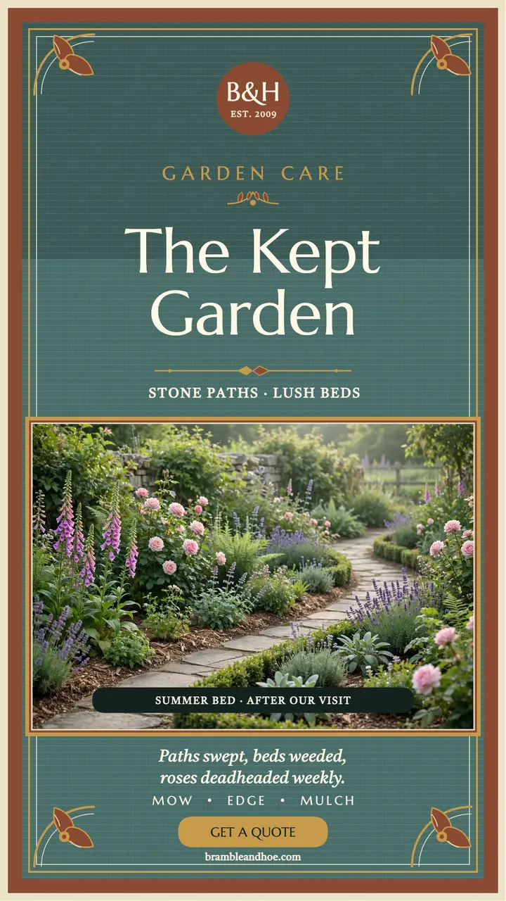 Bramble and Hoe kept garden story template