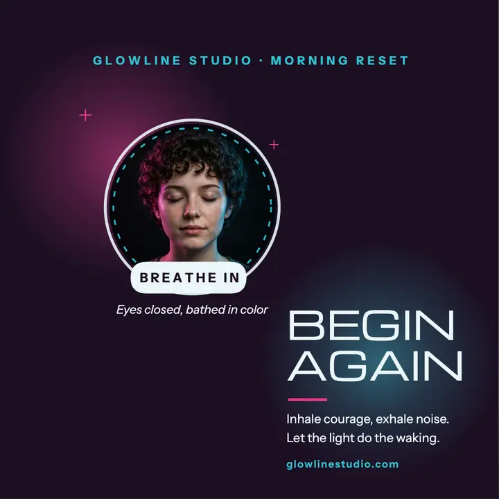 Glowline morning reset gel affirmation template