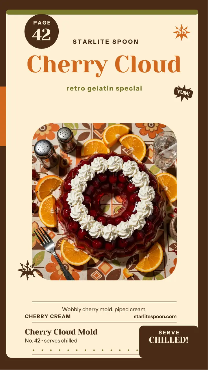 Starlite Spoon cherry mold recipe story template