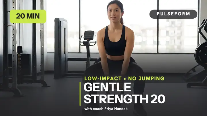 Gentle Strength 20 workout thumbnail template