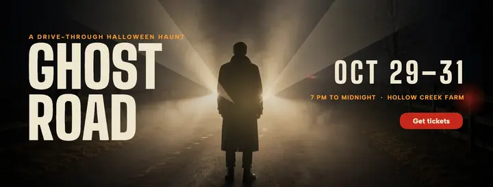 Ghost Road Halloween haunt cover: halloween haunt facebook cover template