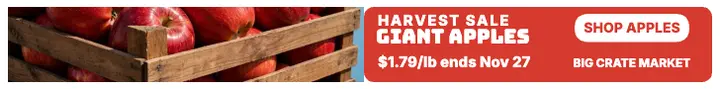 Big Crate Market giant apple sale ad template