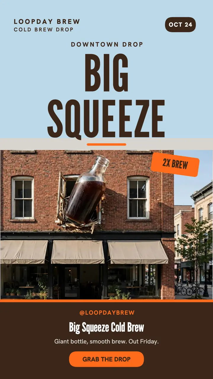 Loopday Brew Big Squeeze drop story template