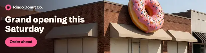 Ringo Donut Co. grand opening template