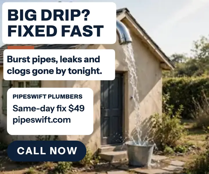 Pipeswift giant faucet house ad template