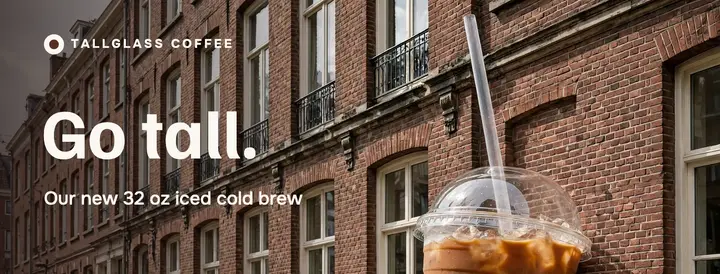 Tallglass Coffee iced cold brew cover template