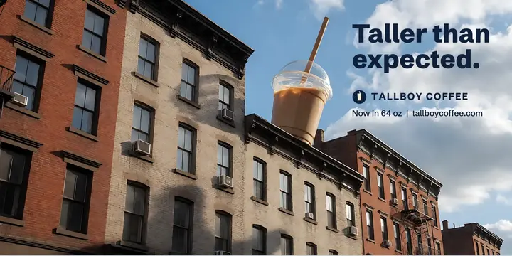 Tallboy 64 oz cold brew drop: cold brew launch post template