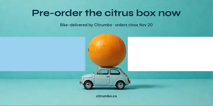 Citrumbo citrus box pre-order surreal post template