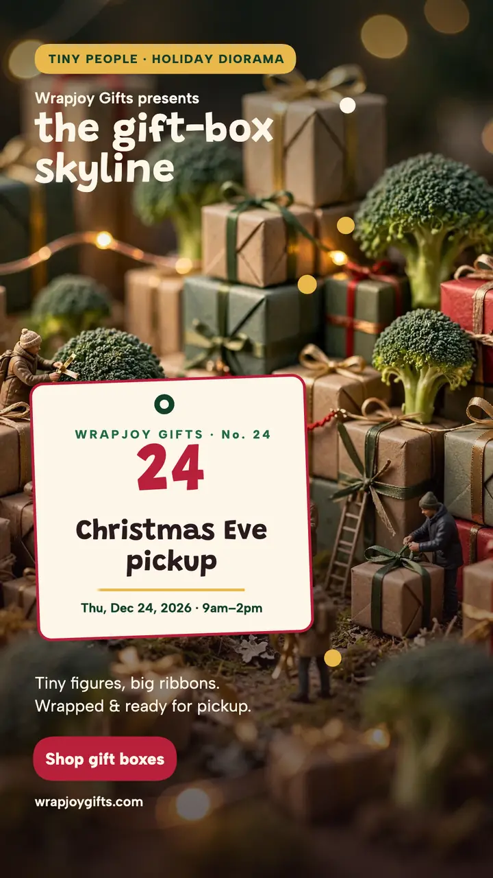 Wrapjoy gift city holiday story: holiday gift city story template