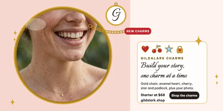 Gildalark charm bracelet locket post template