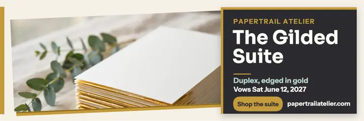 Papertrail gilded suite header template