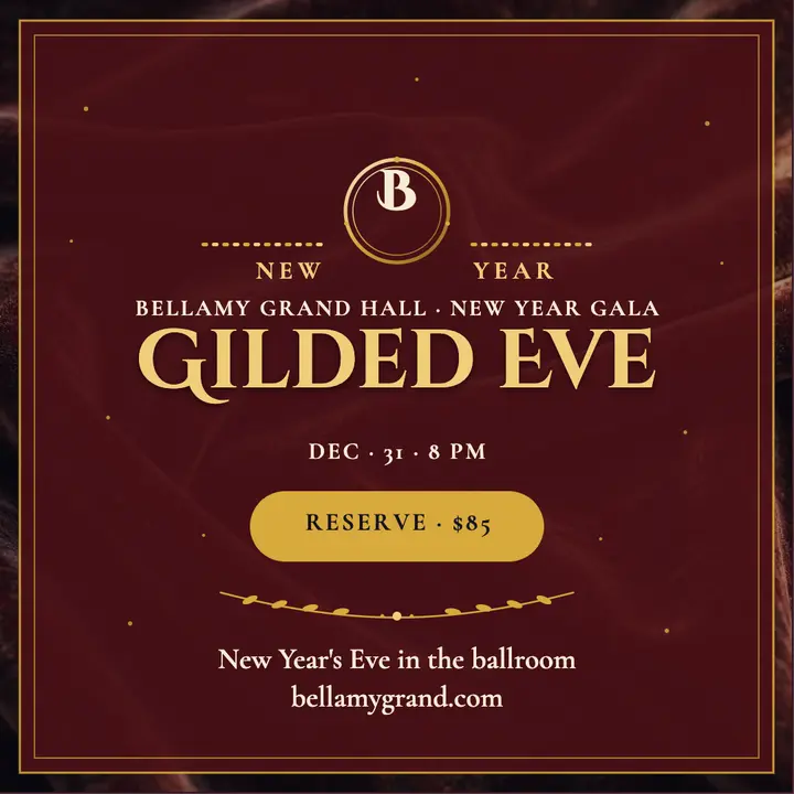Gilded Eve New Year gala post template