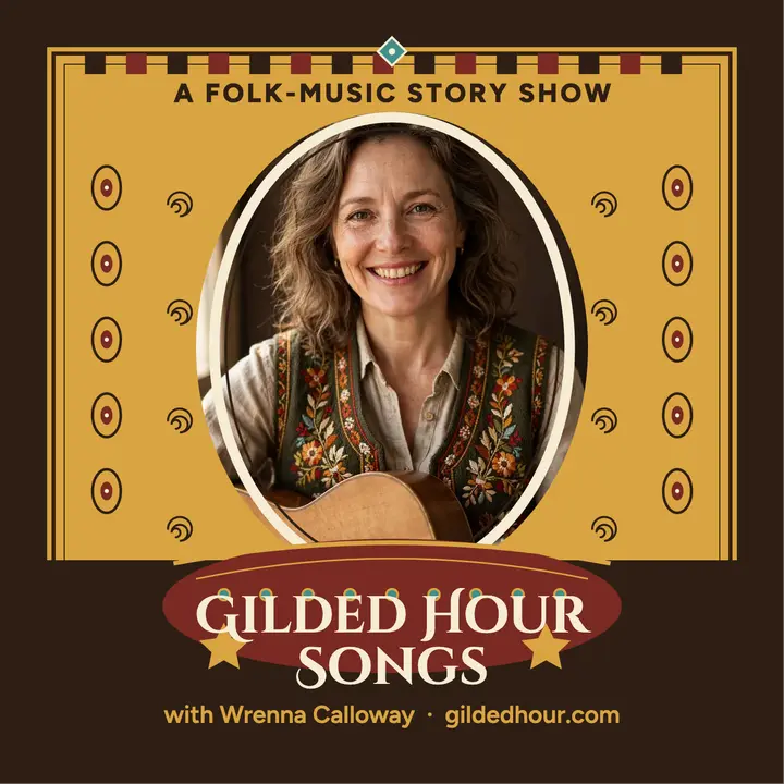 Gilded Hour Songs folk podcast cover template