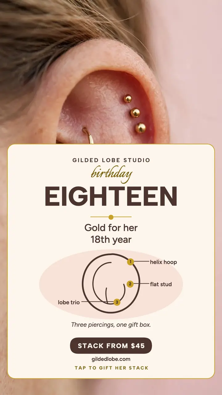 Gilded Lobe 18th birthday stack story template