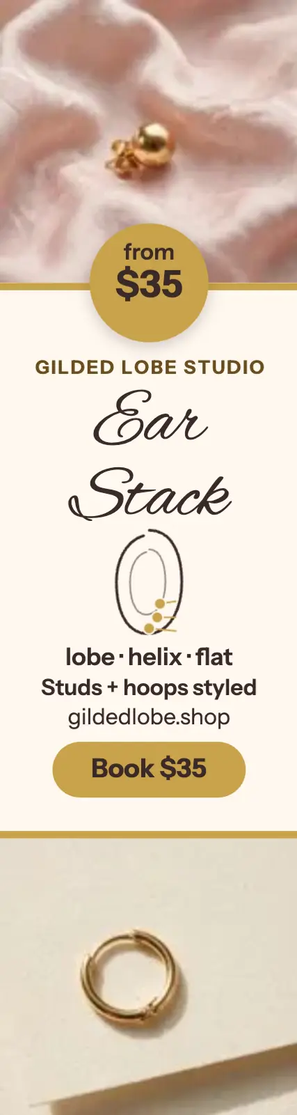 Gilded Lobe ear stack skyscraper template