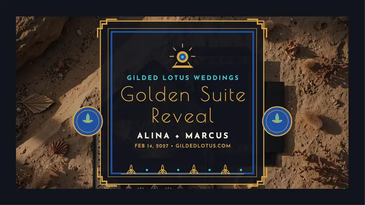 Gilded Lotus golden suite reveal thumbnail template