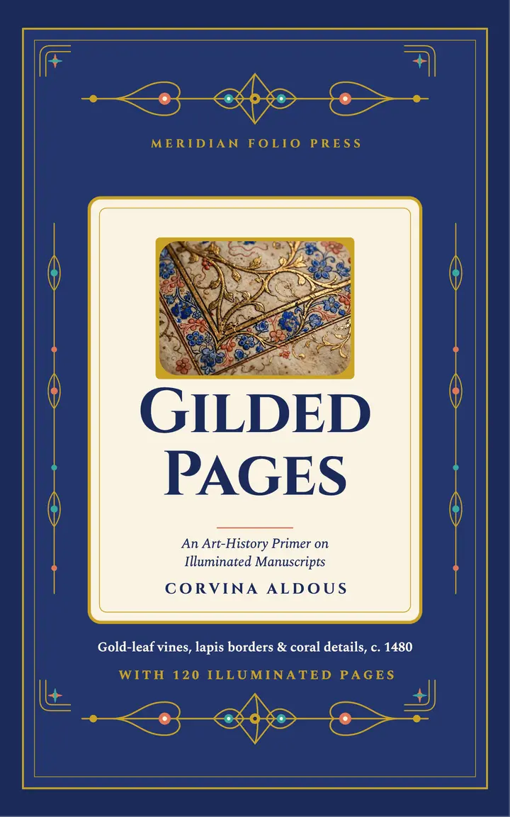 Gilded Pages illuminated primer cover template