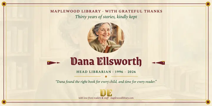 Gilded retirement thanks for Dana Ellsworth: retirement thank you post template