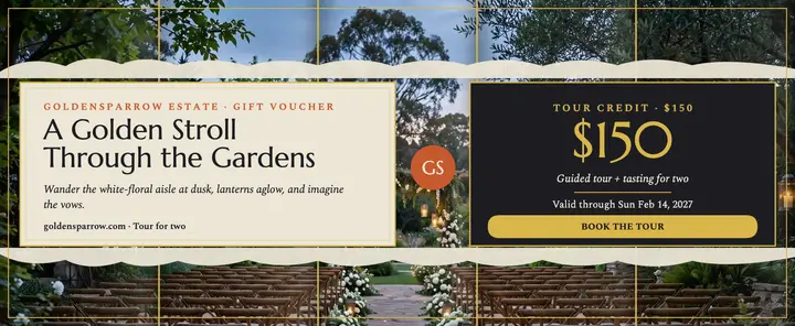 Goldensparrow garden tour voucher template
