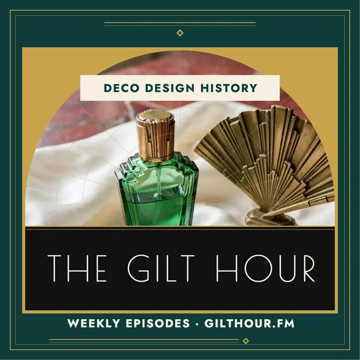Gilt Hour deco design history podcast cover template