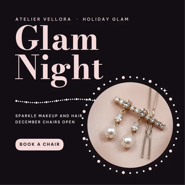 Atelier Vellora glam night post template