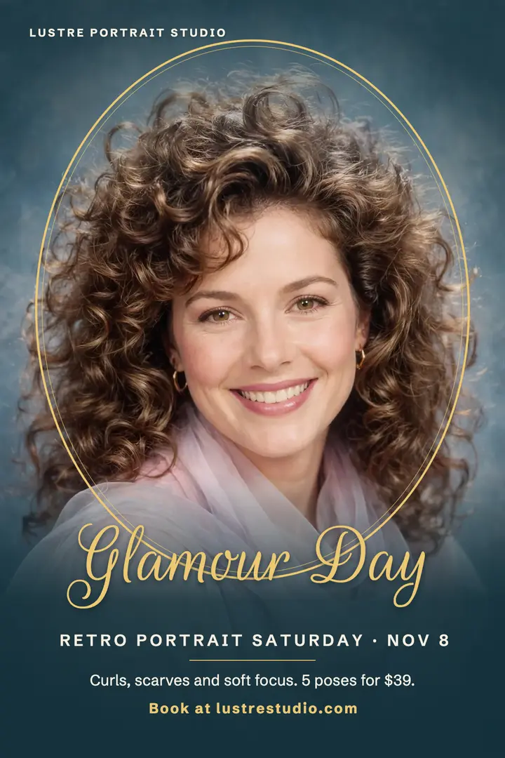 Lustre Studio glamour day poster template