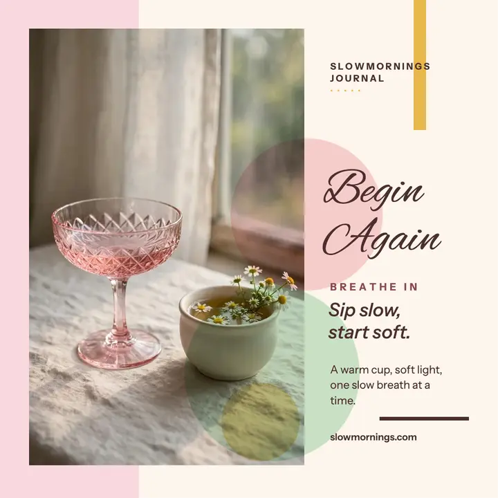 Begin Again calm ritual post template
