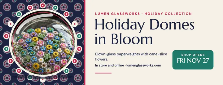 Lumen Glassworks holiday domes cover template