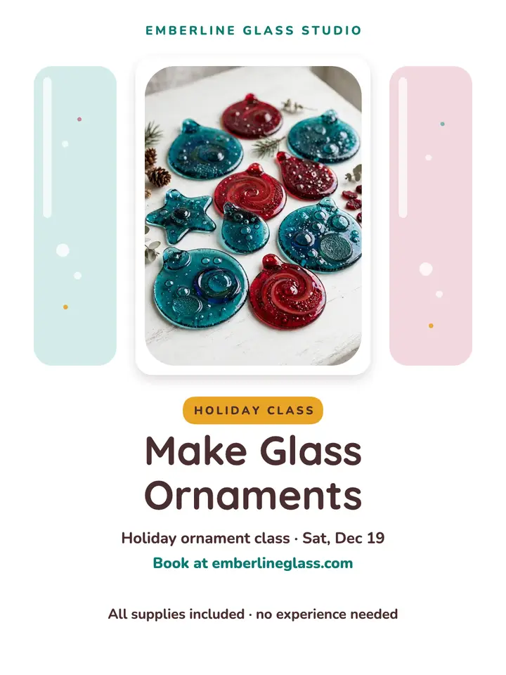 Emberline glass ornament class portrait template