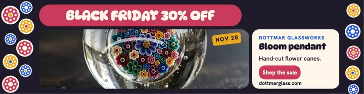 Dottmar flower pendant Black Friday billboard template