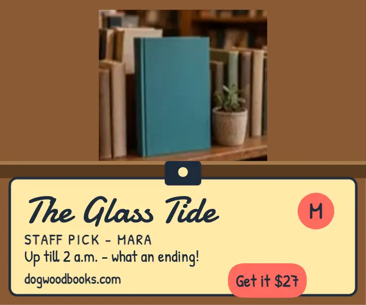 Glass Tide staff pick shelf talker ad template