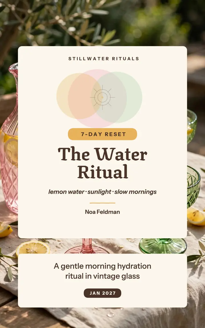 Stillwater morning water ritual guide template