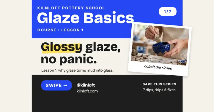 Kilnloft Glaze Basics carousel slide 1 template