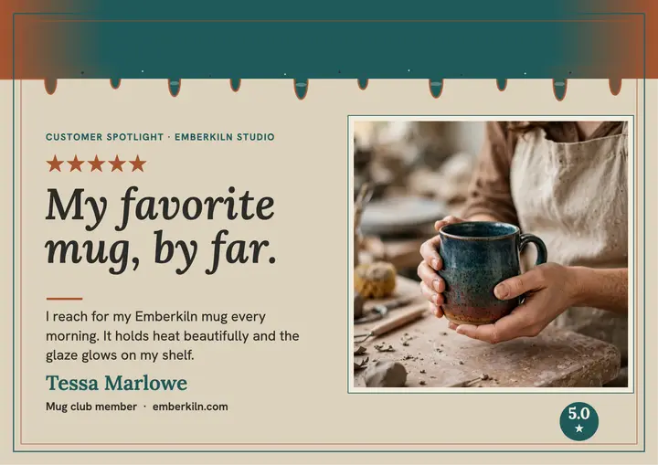 Emberkiln mug review spotlight certificate template