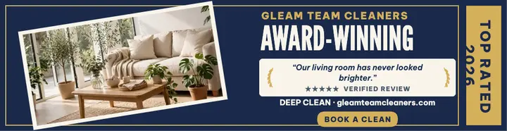 Gleam Team award winner billboard template