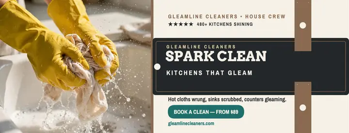 Gleamline Cleaners spark clean cover template