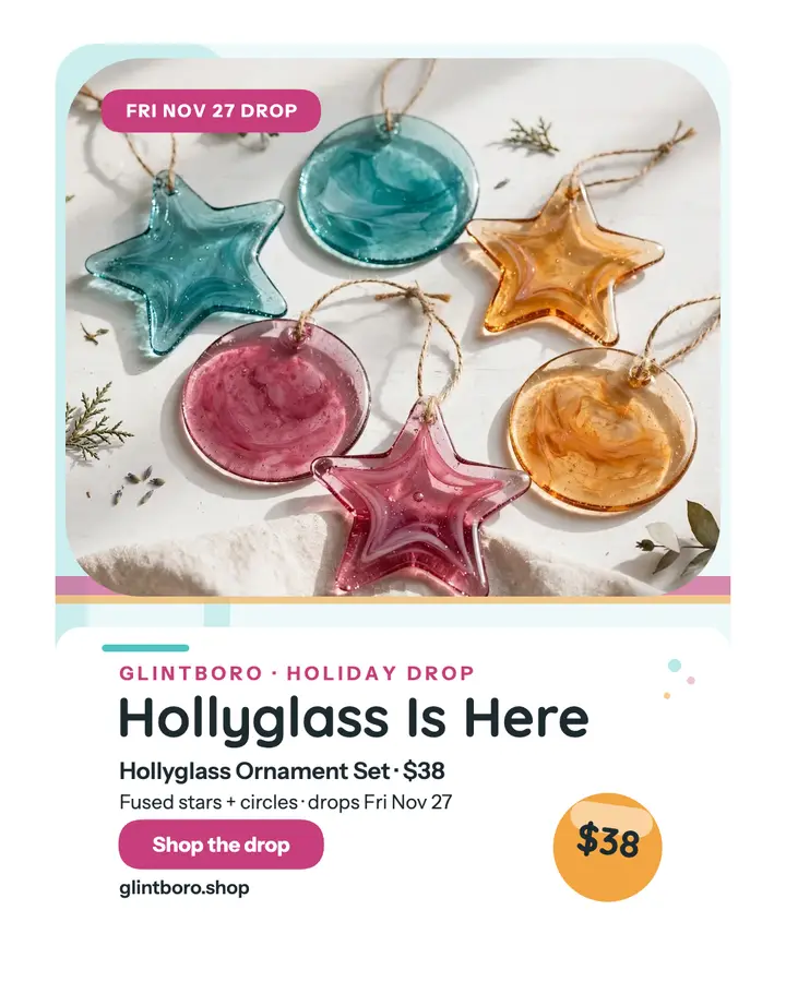 Glintboro Hollyglass drop post template