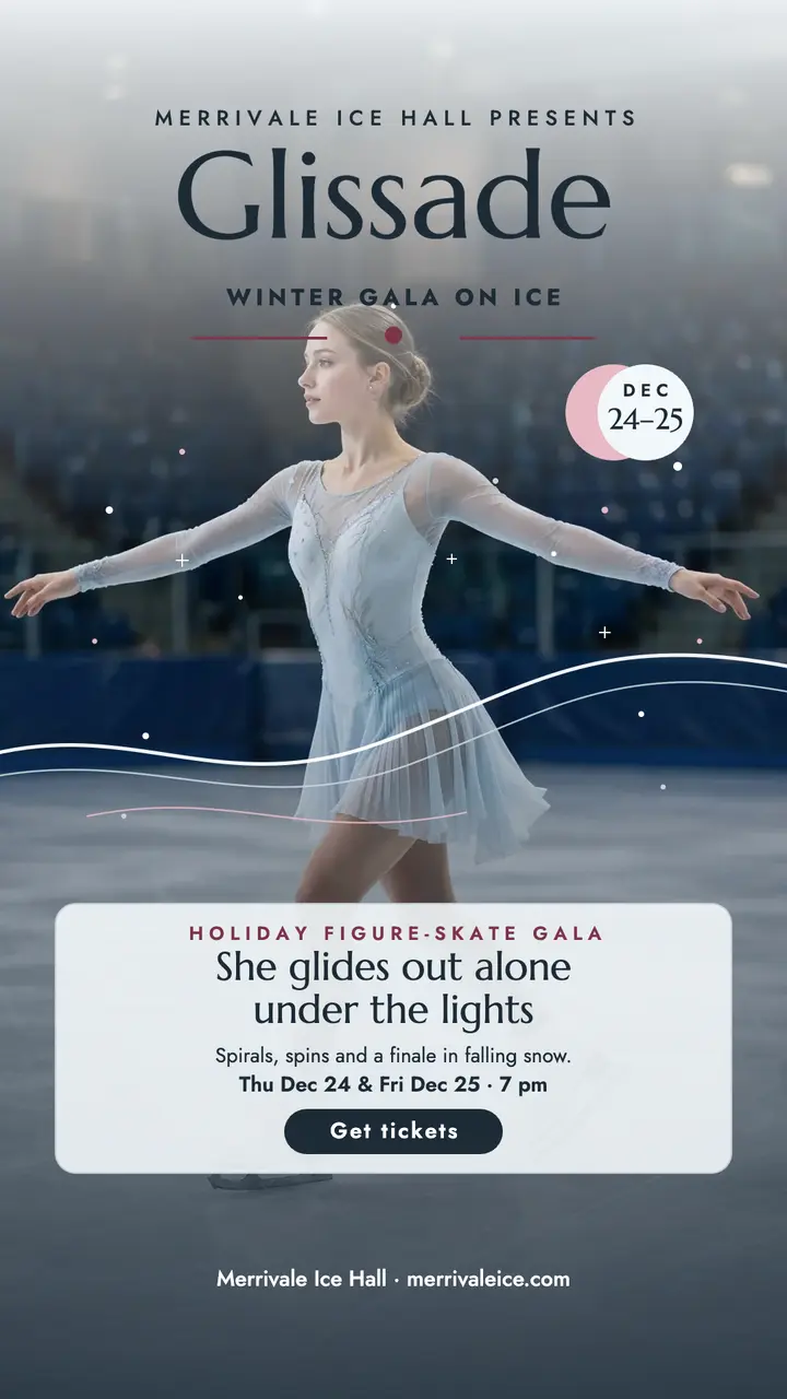 Glissade winter skate gala story template