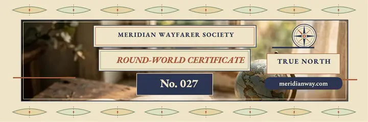Meridian traveler certificate header template