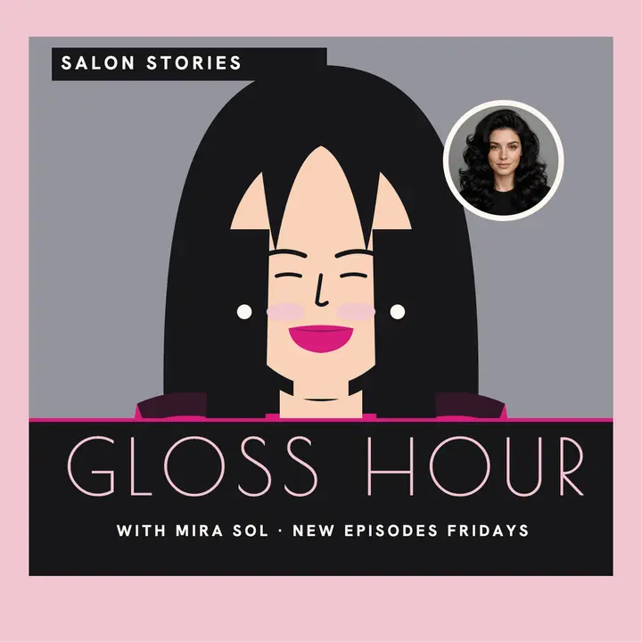 Gloss Hour salon podcast cover template