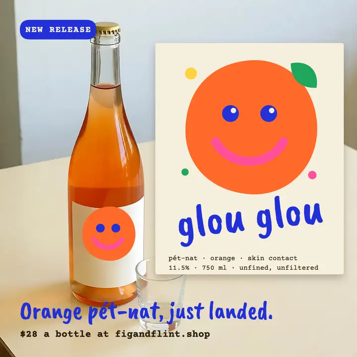Natural wine pet-nat label art post template