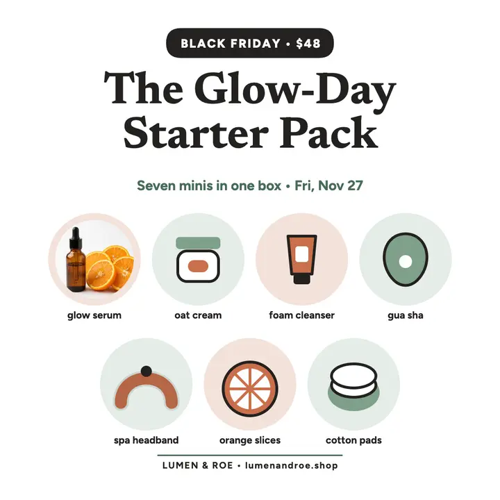 Glow-Day Starter Pack Black Friday post template