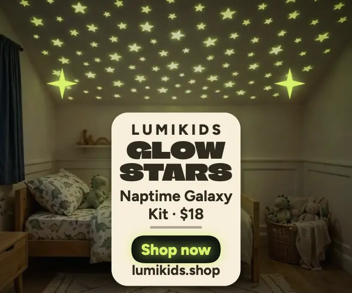 Lumikids glow stars kids ad template