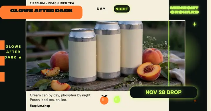 Fizzplum glow tea launch post: tea launch post template