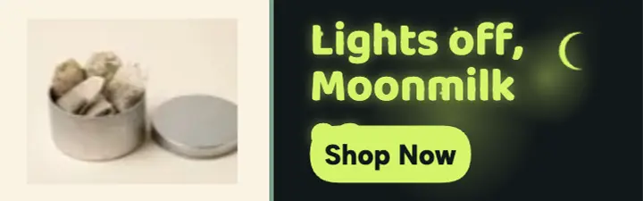 Drowse Moonmilk sleep tea mobile banner: sleep tea banner template